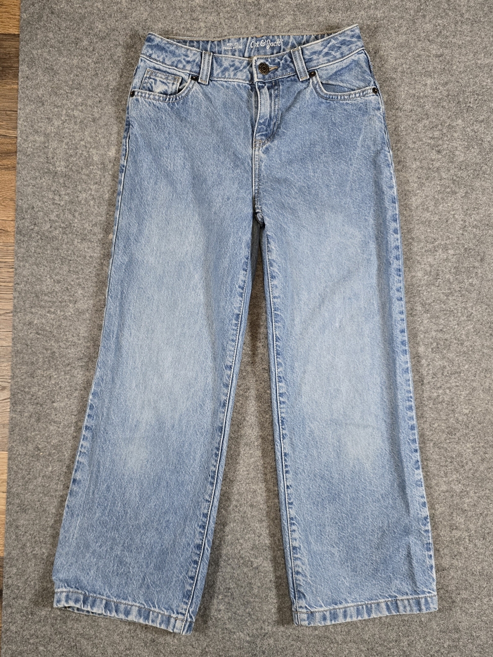 Cat & Jack Light Blue Wide-Leg Jeans for Girls